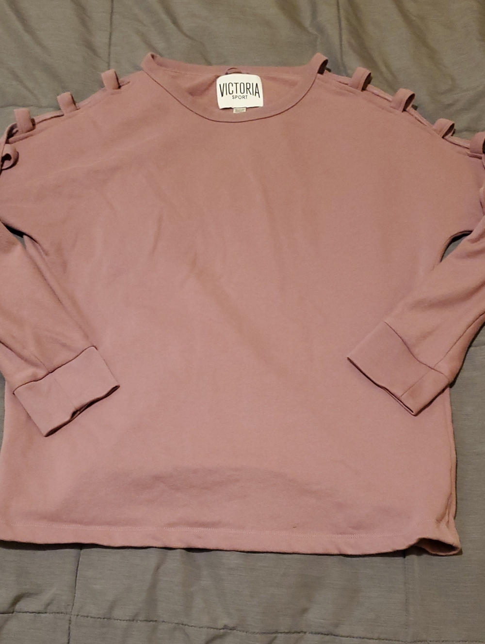 Women's Victoria's Sport Pink Ladder-Shoulder Pullover Size MEDIUM